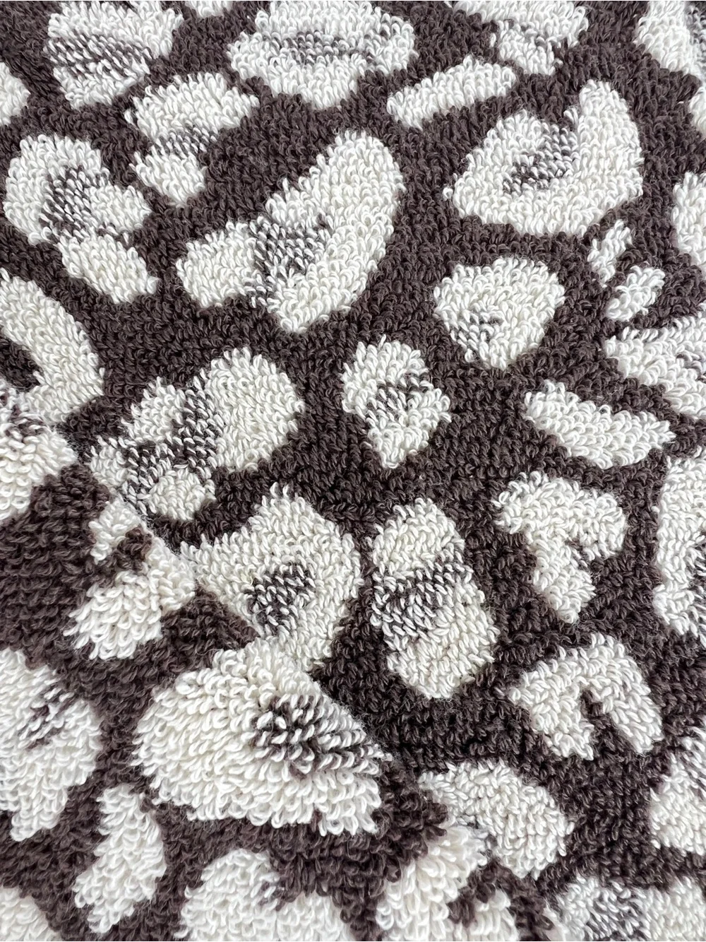 Rachel Zoe Leopard Bath Towel Set Brown Cream Animal Print Soft Cotton 2 Pc NEW